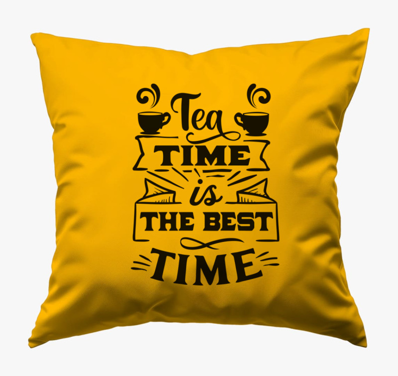 Tea time best párna — Napsárga