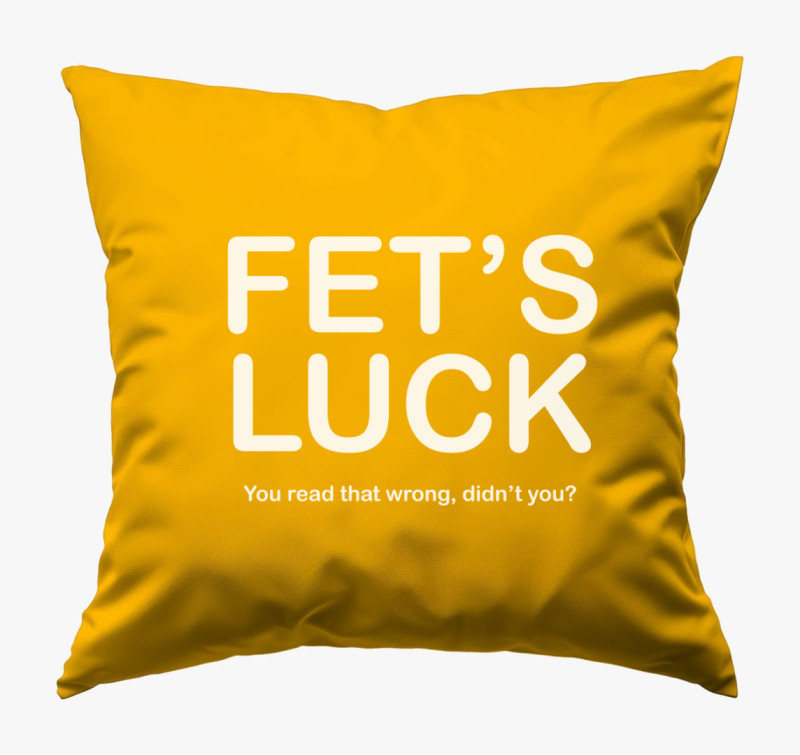 Fets luck párna — Napsárga