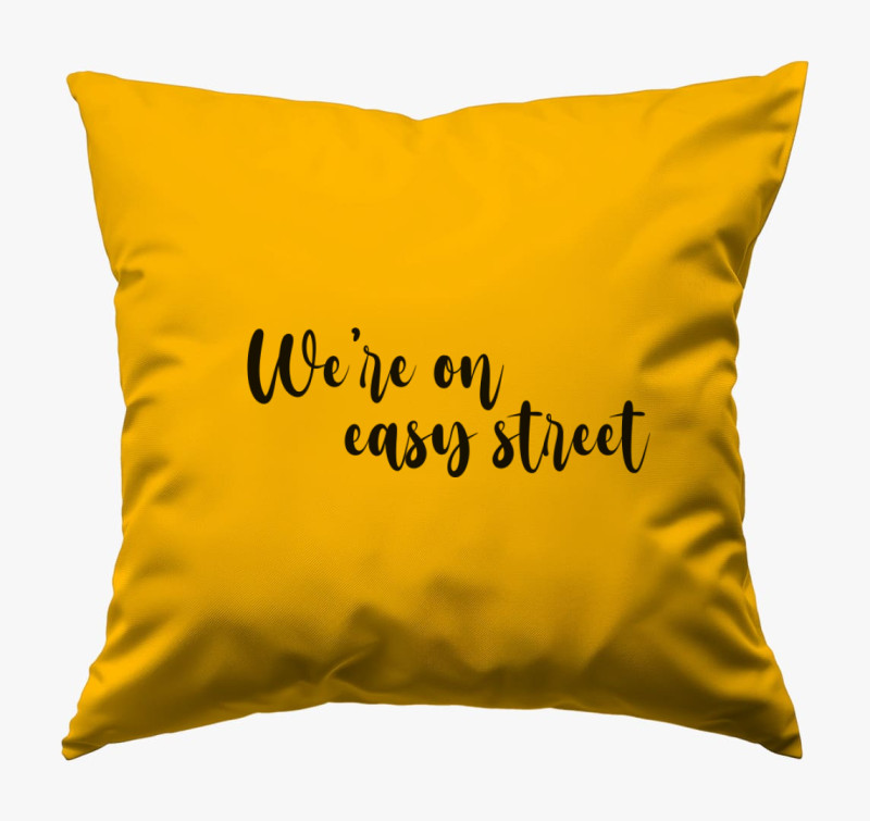 Easy street párna — Napsárga
