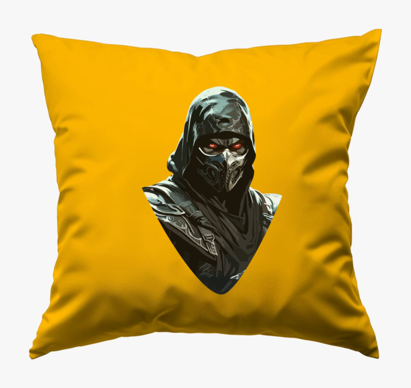 Mortal Kombat Noob Saibot avatar párna — Napsárga