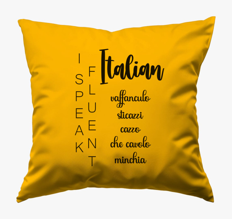 Fluent Italian párna — Napsárga