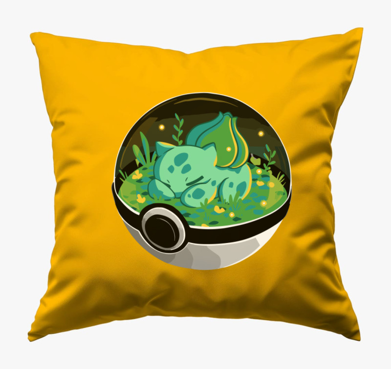 Pokemon Balbasaur gömb párna — Napsárga