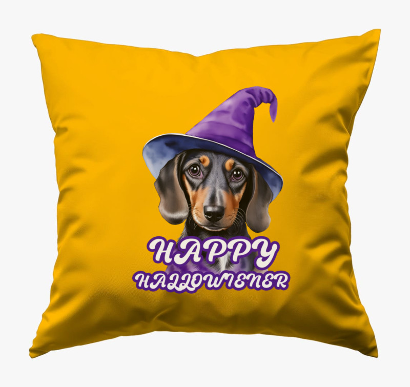 Hallowiener párna — Napsárga