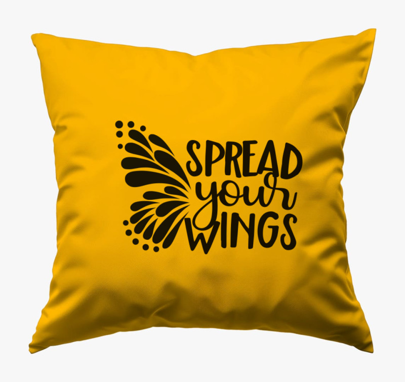 Spread wings párna — Napsárga