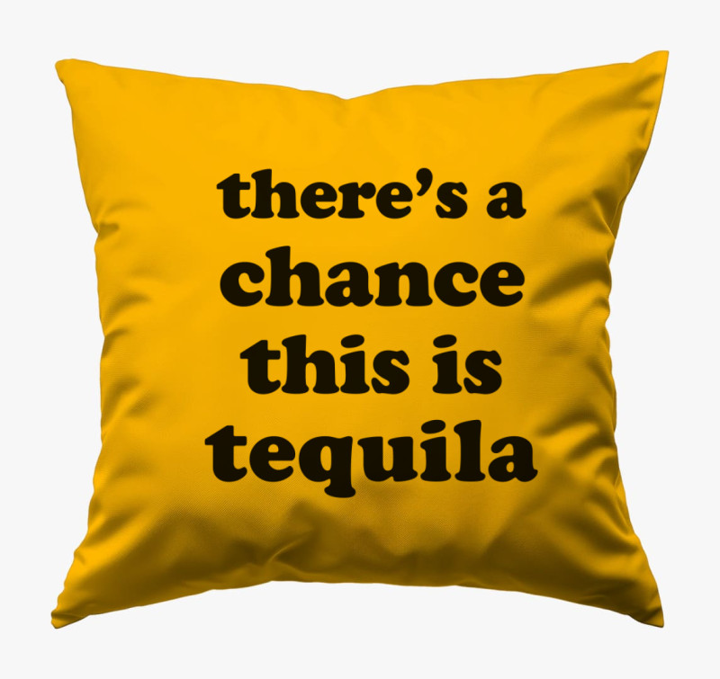 Tequila chance párna — Napsárga