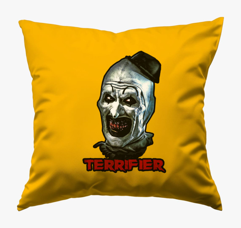 Terrifier párna — Napsárga