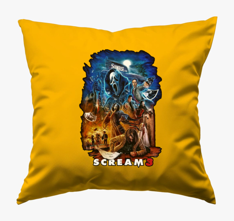 Scream 3 párna — Napsárga