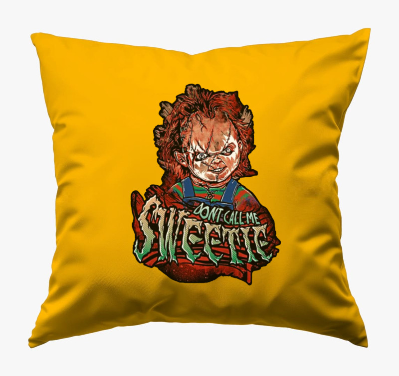 Sweet Chucky párna — Napsárga