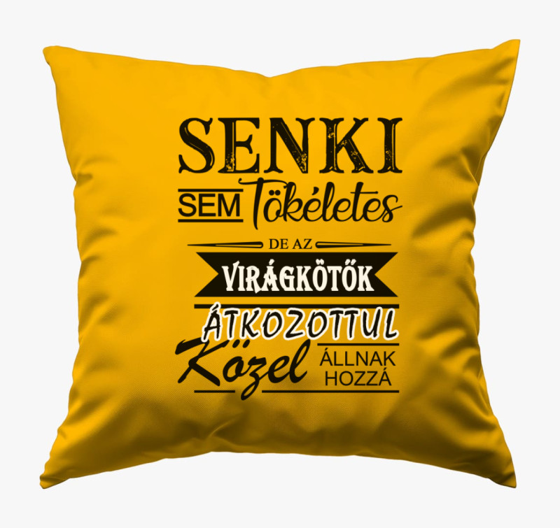 Virágkötő párna — Napsárga