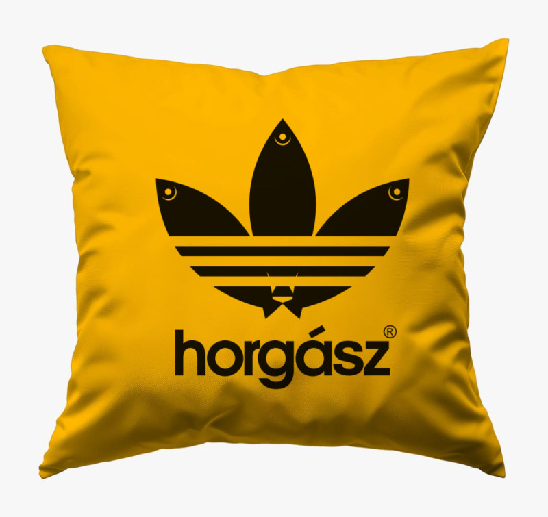 Adidasos horgász párna — Napsárga
