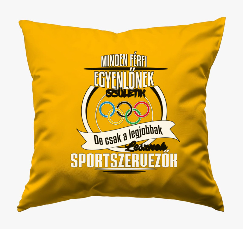 Sportszervező párna — Napsárga