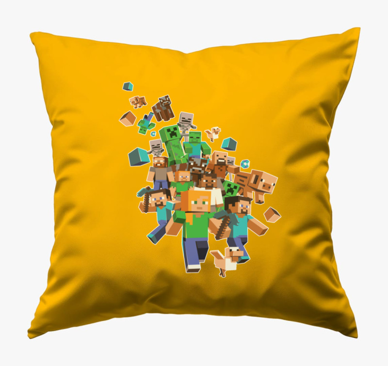 Minecraft 2 - Gyerek párna (csak nálunk!) — Napsárga