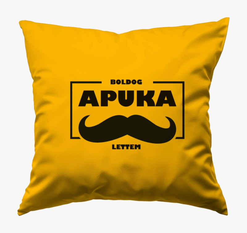 Boldog apuka lettem párna — Napsárga