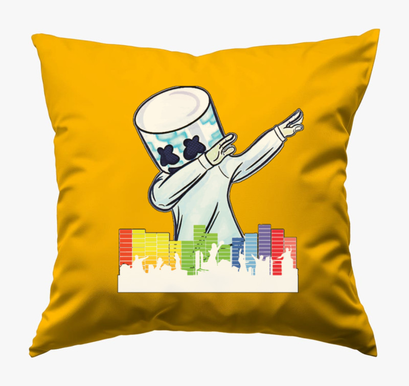 Marshmello dab párna — Napsárga