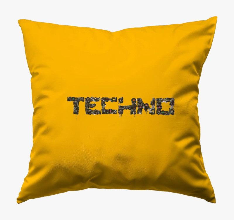 A Techno zene szerelmeseinek párna — Napsárga