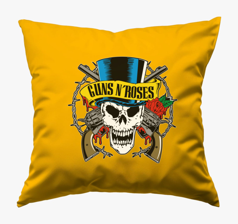 Guns N' Roses 2.0 párna — Napsárga