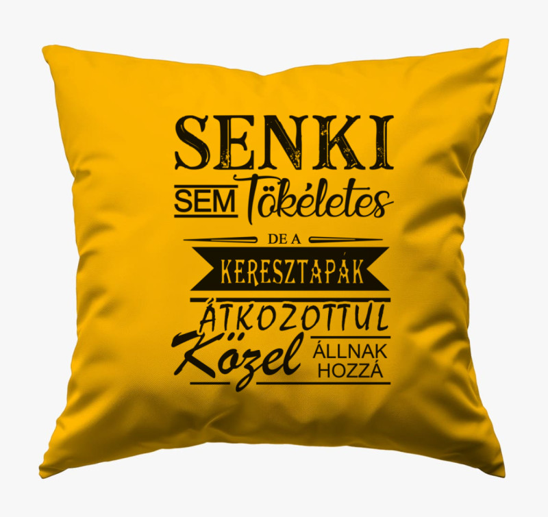 Tökéletes keresztapa párna — Napsárga