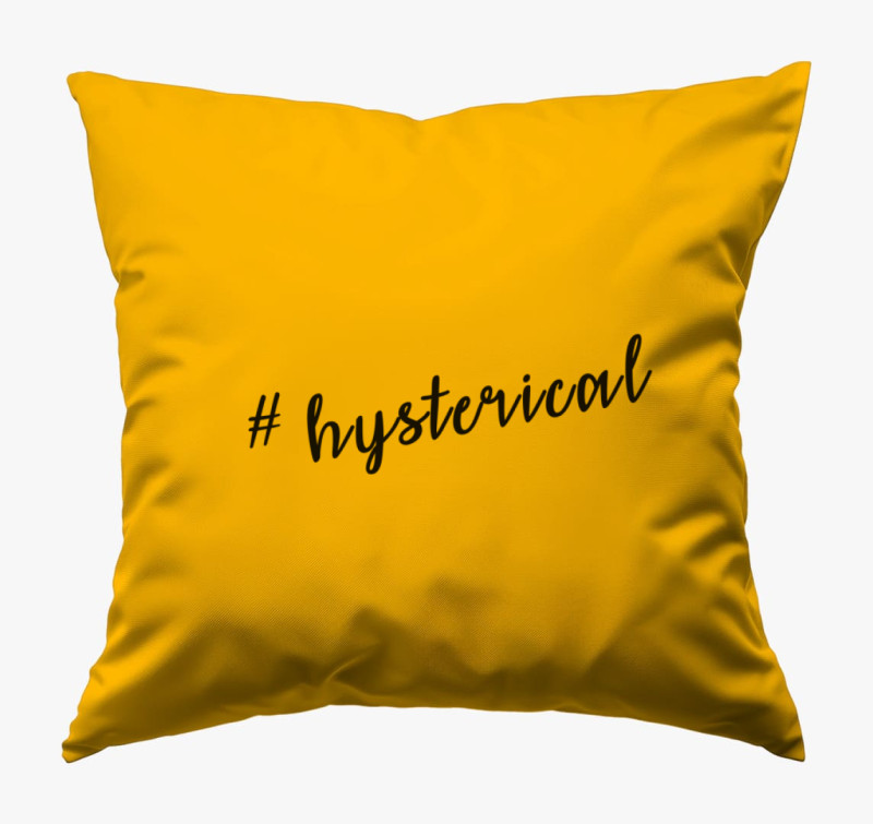 #Hysterical párna — Napsárga