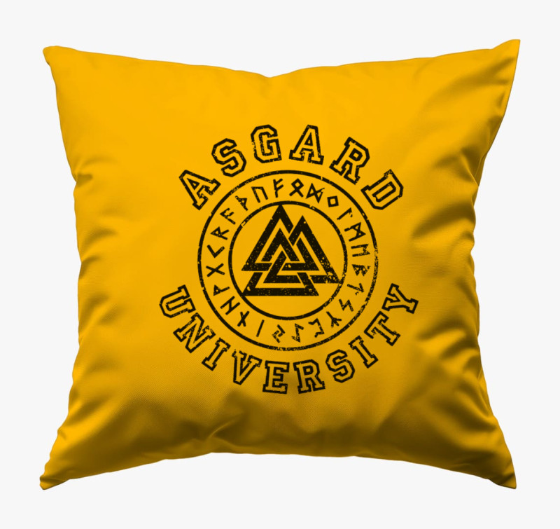 Asgard University párna — Napsárga