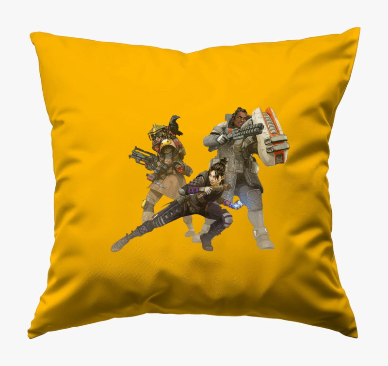 Apex Legends (Wraith Gibraltar Bloodhound) párna — Napsárga