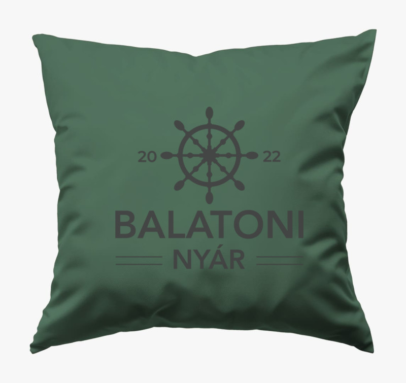 Balatoni nyár párna — Sötétzöld