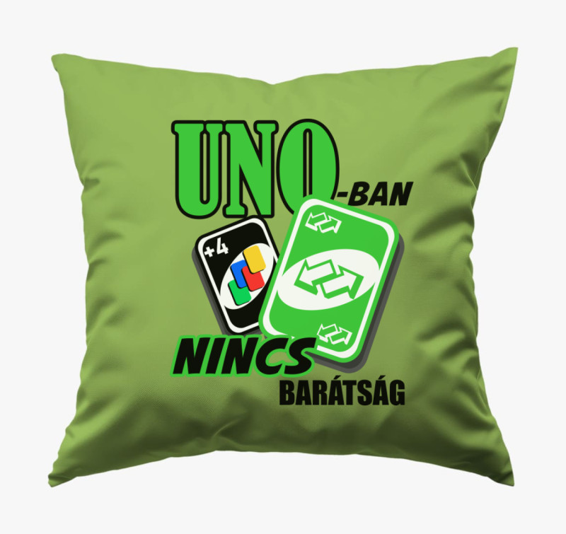 UNO játékos párna — Zöld