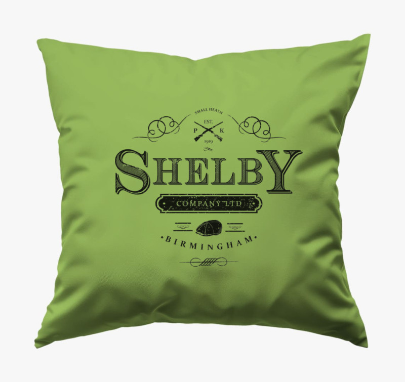 Peaky Blinders Shelby párna — Zöld