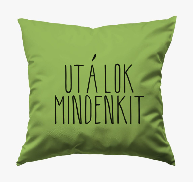 Utálok mindenkit párna — Zöld