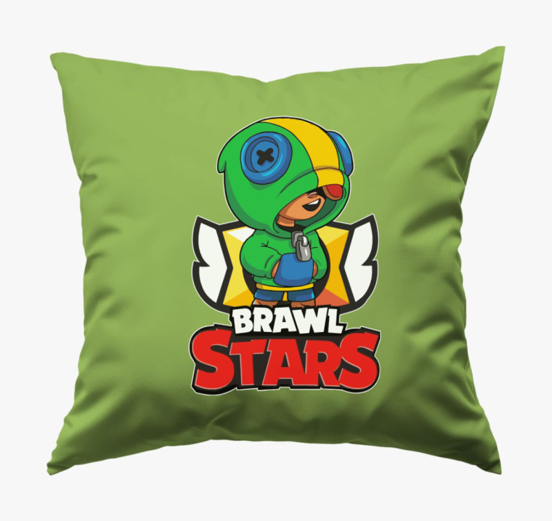 Brawl Stars - Leon párna — Zöld