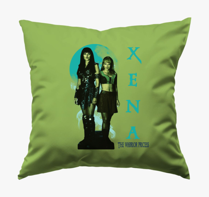 Xena és Gabrielle párna — Zöld