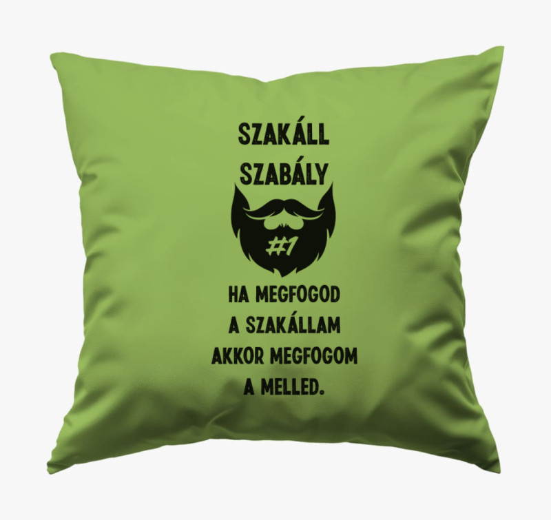 Szakáll szabály párna — Zöld