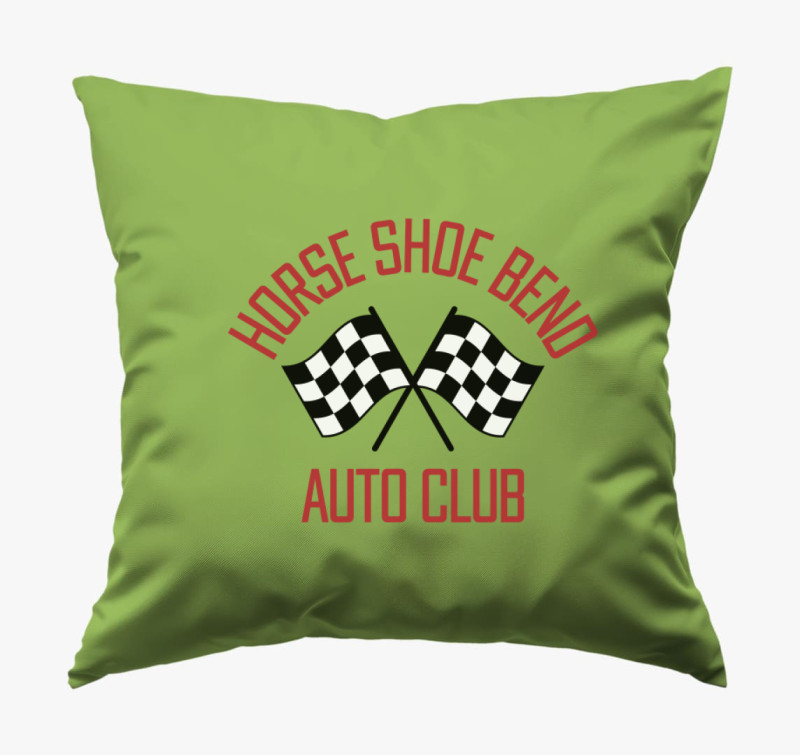 Project Hail Mary Horse Shoe Bend Auto Club párna — Zöld
