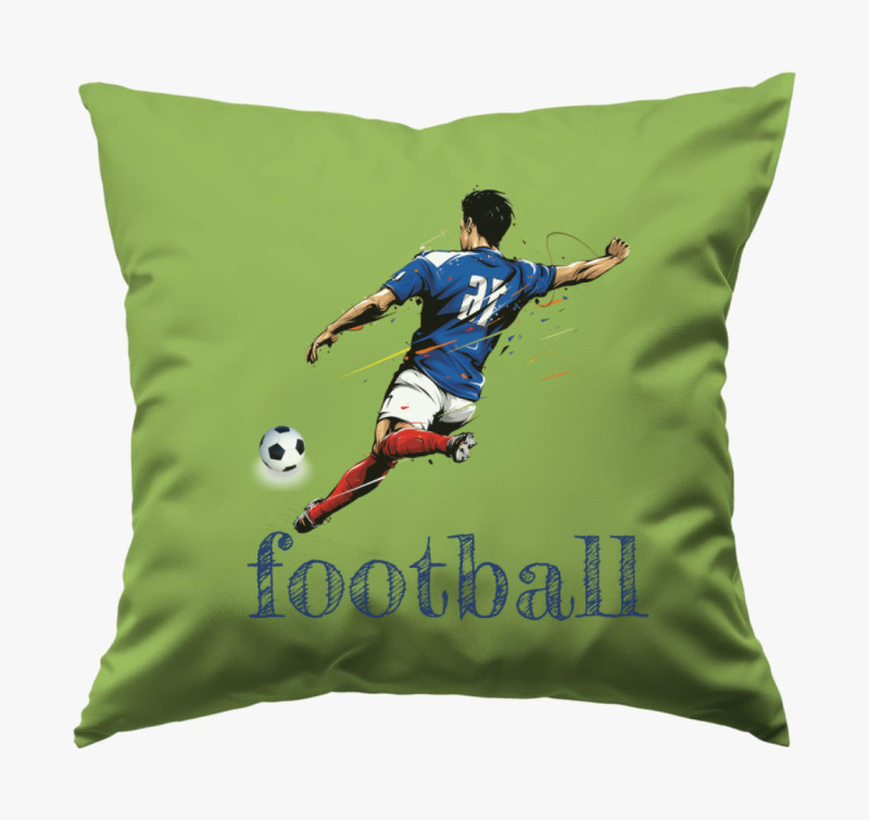 Football párna — Zöld