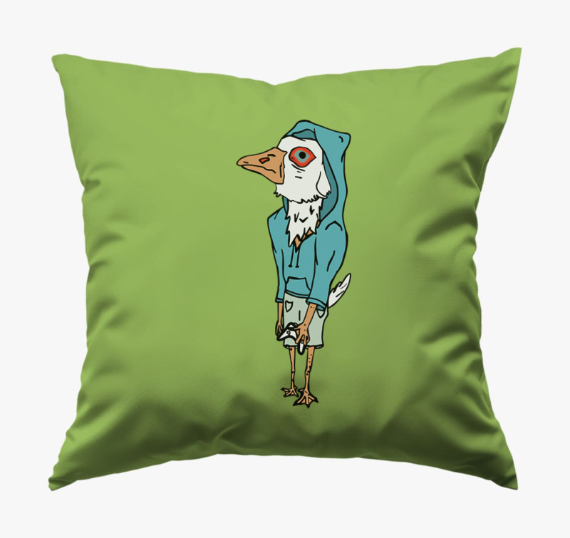 Gamer Gúnár párna — Zöld