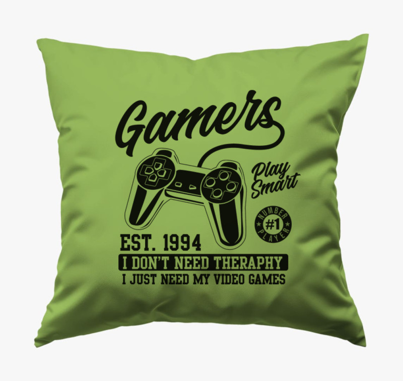 Gaming Theraphy párna — Zöld
