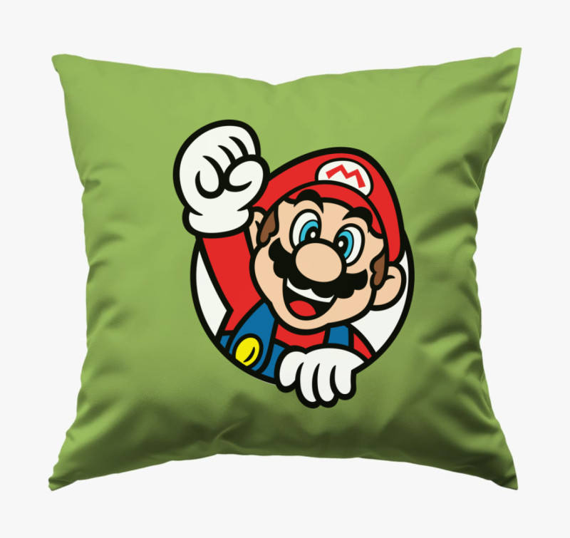 Supermario párna — Zöld