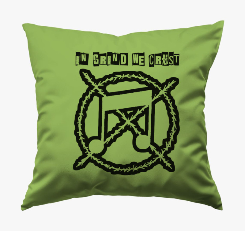 In grind we crust párna — Zöld