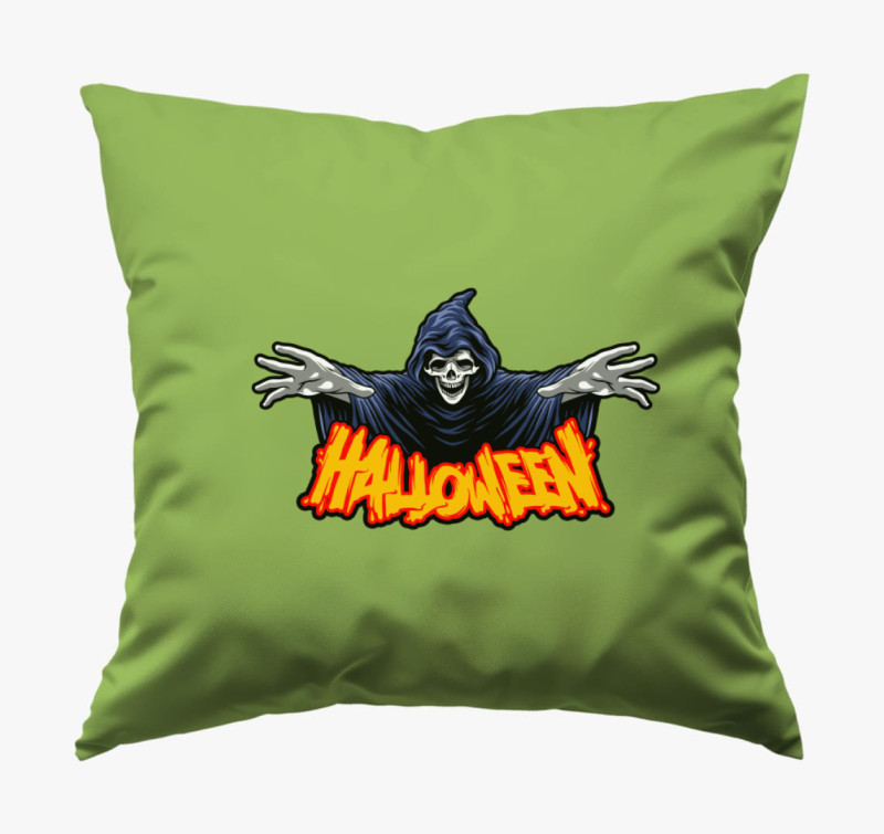 Halloween-i szellemes párna — Zöld