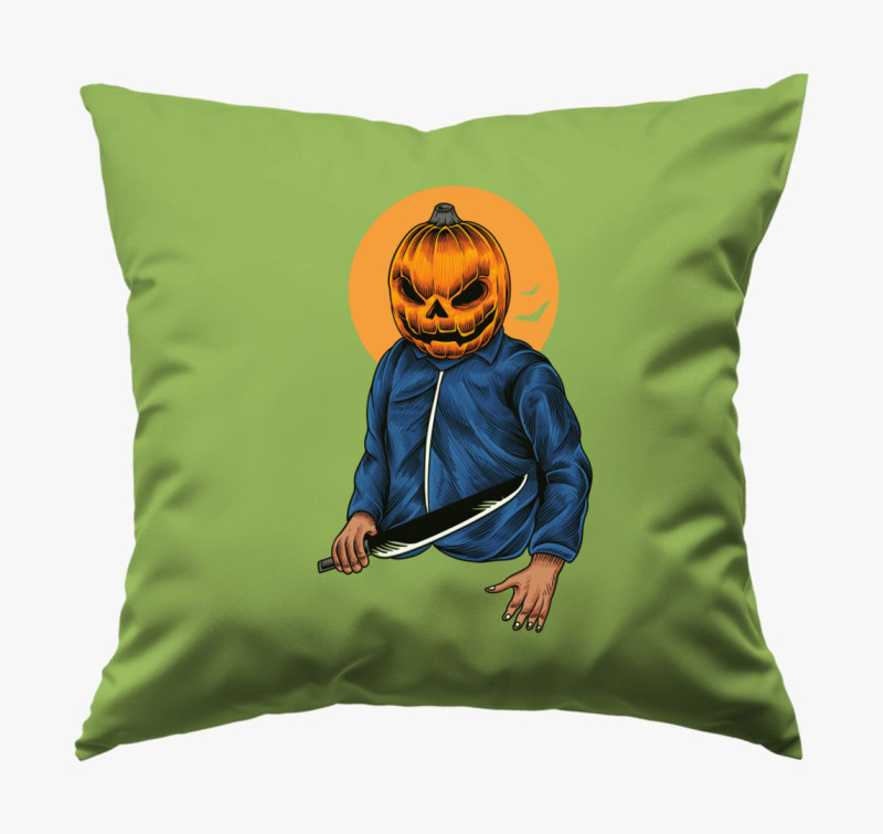 Halloween sorozatgyilkos 1 párna — Zöld