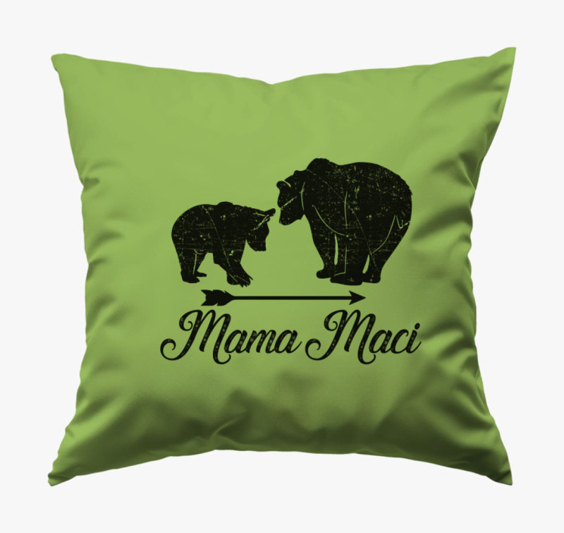 Mama maci párna — Zöld