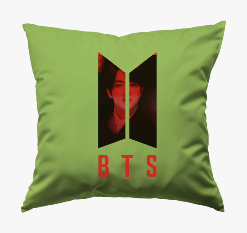 Kim Seok Jin párna — Zöld