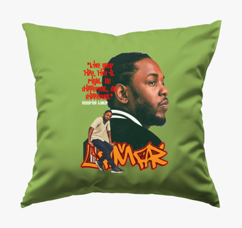 Kendrick Lamar párna — Zöld