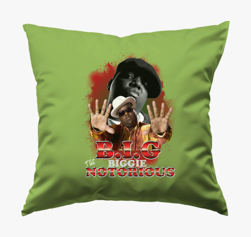 B.I.G Notorious párna — Zöld