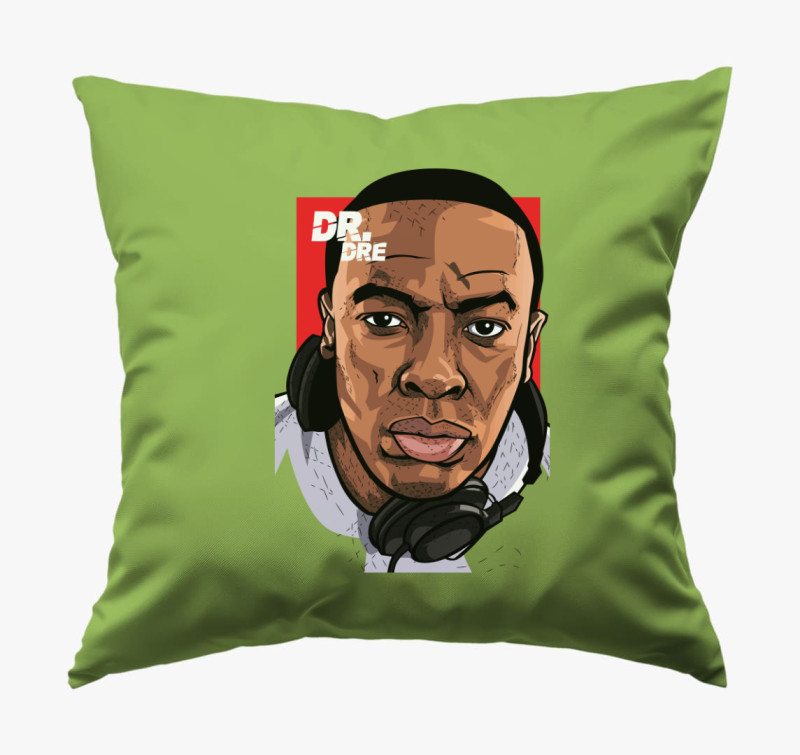 Dr. Dre a legenda párna — Zöld