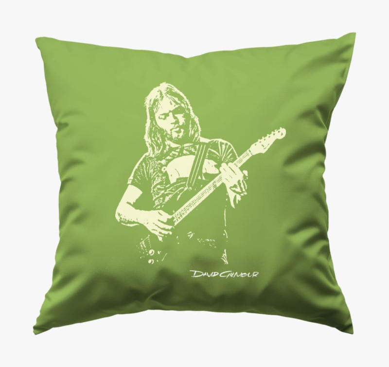 Pink Floyd-David Gilmour párna — Zöld