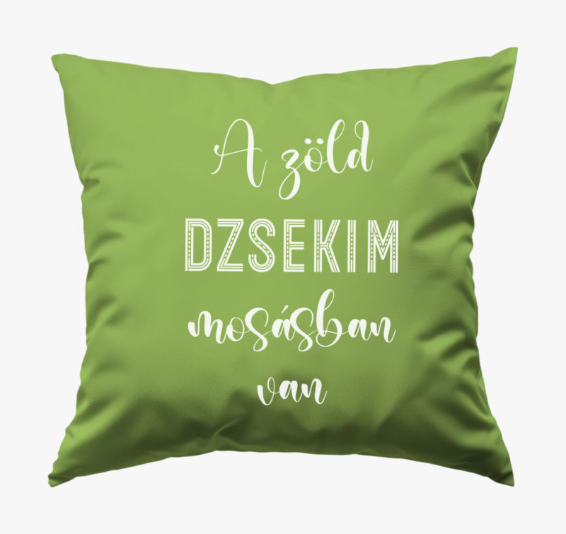 Zöld dzsekim - golf párna — Zöld
