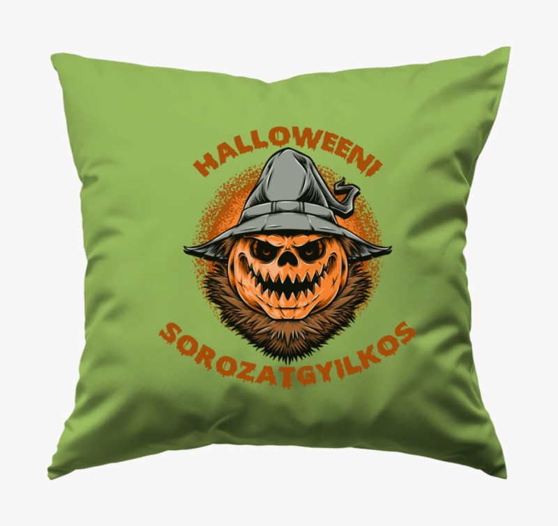 Halloweeni sorozatgyilkos párna — Zöld
