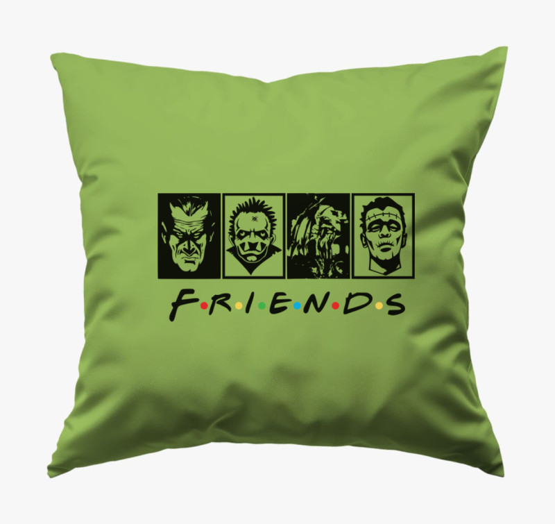 Friends halloween párna — Zöld