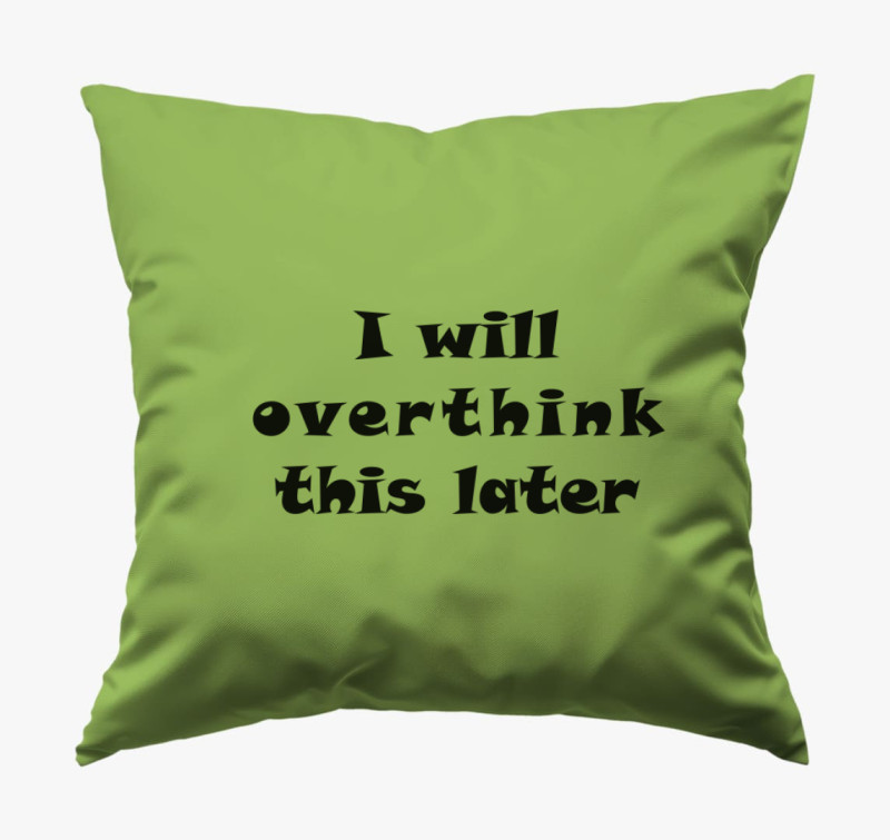 Overthink later párna — Zöld