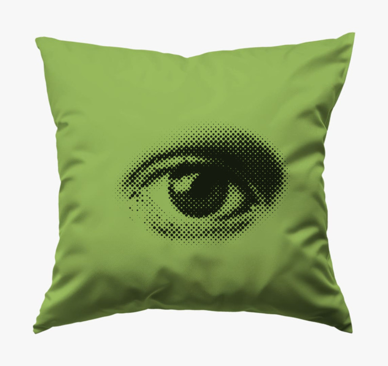 Dotted eye párna — Zöld